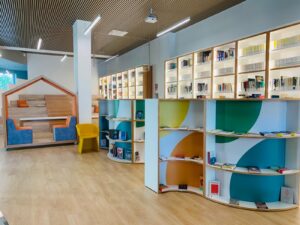 allestimenti su progetto per biblioteche Schiavone Interiors